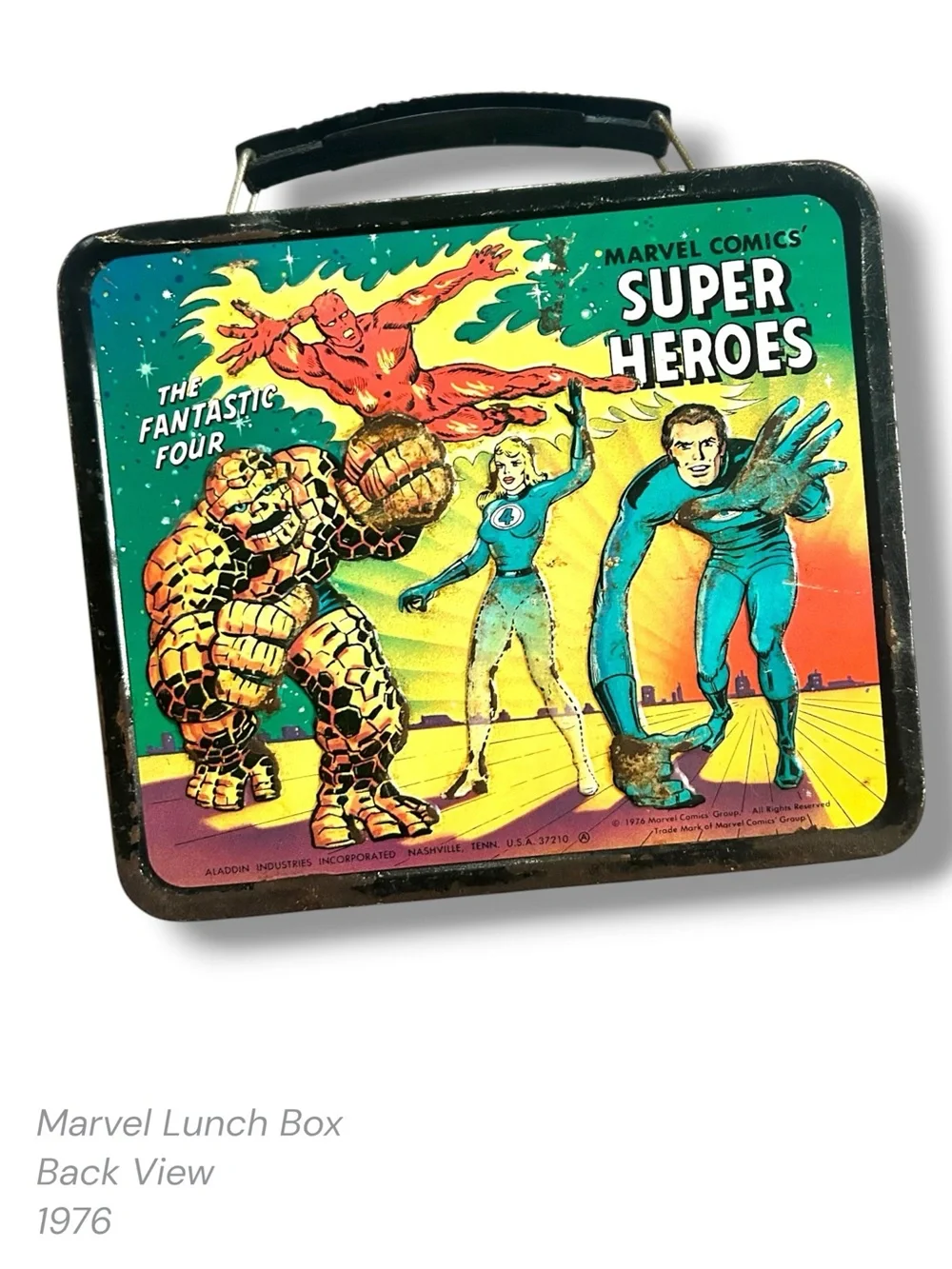Vintage 1976 Marvel Comics Super Heroes Metal Lunchbox Aladdin Industries
